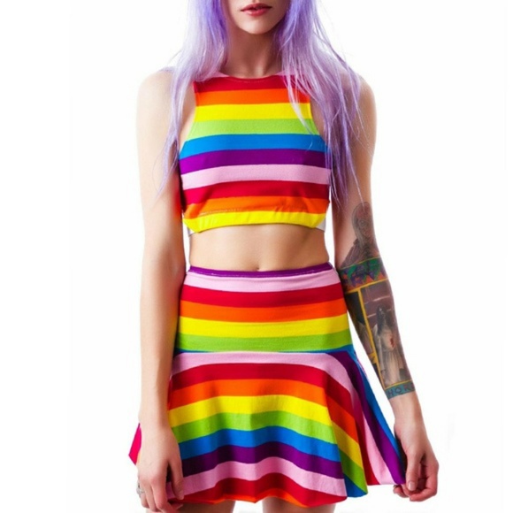 UNIF Dresses & Skirts - ✖SOLD✖ UNIF Iggy 2 Piece Crop Top Skirt Set